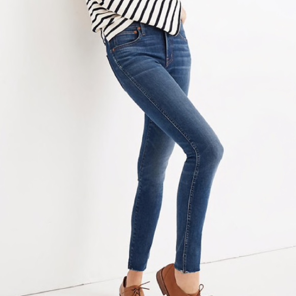 High-Rise Skinny Jeans: Raw-Hem Edition